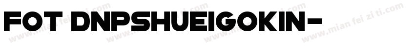 FOT DNPSHueiGoKin字体转换